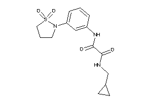 N-(cyclopropylmethyl)-N'-[3-(1,1-diketo-1,2-thiazolidin-2-yl)phenyl]oxamide