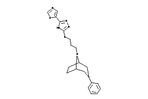 5-[5-[3-(3-phenyl-8-azabicyclo[3.2.1]octan-8-yl)propylthio]-4H-1,2,4-triazol-3-yl]oxazole