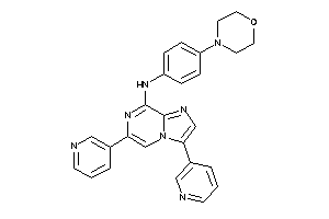 [3,6-bis(3-pyridyl)imidazo[1,2-a]pyrazin-8-yl]-(4-morpholinophenyl)amine