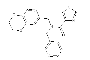 N-benzyl-N-(2,3-dihydro-1,4-benzodioxin-6-ylmethyl)thiadiazole-4-carboxamide