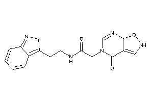 Image of N-[2-(2H-indol-3-yl)ethyl]-2-(4-keto-2,7a-dihydroisoxazolo[5,4-d]pyrimidin-5-yl)acetamide