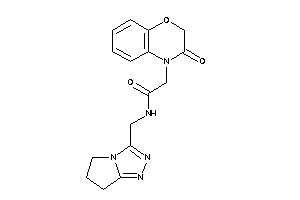 N-(6,7-dihydro-5H-pyrrolo[2,1-c][1,2,4]triazol-3-ylmethyl)-2-(3-keto-1,4-benzoxazin-4-yl)acetamide