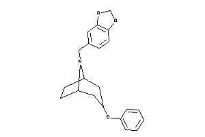 3-phenoxy-8-piperonyl-8-azabicyclo[3.2.1]octane