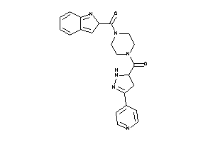 [4-(2H-indole-2-carbonyl)piperazino]-[5-(4-pyridyl)-2-pyrazolin-3-yl]methanone