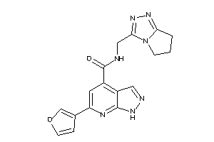 N-(6,7-dihydro-5H-pyrrolo[2,1-c][1,2,4]triazol-3-ylmethyl)-6-(3-furyl)-1H-pyrazolo[3,4-b]pyridine-4-carboxamide