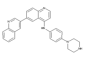 (4-piperazinophenyl)-[6-(3-quinolyl)-4-quinolyl]amine