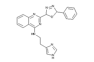 Image of 2-(1H-imidazol-4-yl)ethyl-[2-(5-phenyl-2,5-dihydro-1,3,4-oxadiazol-2-yl)quinazolin-4-yl]amine