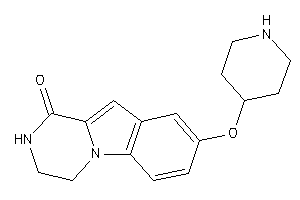 8-(4-piperidyloxy)-3,4-dihydro-2H-pyrazino[1,2-a]indol-1-one