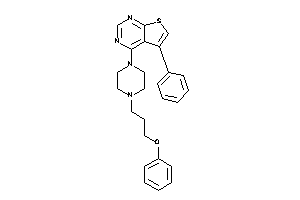 4-[4-(3-phenoxypropyl)piperazino]-5-phenyl-thieno[2,3-d]pyrimidine