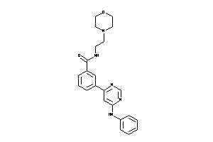 3-(6-anilinopyrimidin-4-yl)-N-(2-morpholinoethyl)benzamide