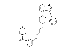 Morpholino-[3-[3-[[1-(5-phenylthieno[2,3-d]pyrimidin-4-yl)-4-piperidyl]amino]propoxy]phenyl]methanone