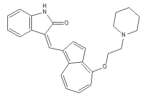 3-[[4-(2-piperidinoethoxy)azulen-1-yl]methylene]oxindole