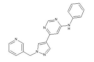 Phenyl-[6-[1-(3-pyridylmethyl)pyrazol-4-yl]pyrimidin-4-yl]amine