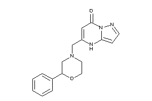 5-[(2-phenylmorpholino)methyl]-4H-pyrazolo[1,5-a]pyrimidin-7-one