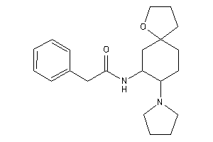 2-phenyl-N-(8-pyrrolidino-1-oxaspiro[4.5]decan-7-yl)acetamide