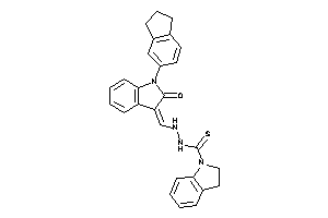 N'-[(1-indan-5-yl-2-keto-indolin-3-ylidene)methyl]indoline-1-carbothiohydrazide