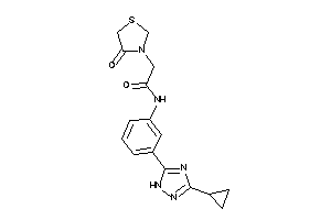 N-[3-(3-cyclopropyl-1H-1,2,4-triazol-5-yl)phenyl]-2-(4-ketothiazolidin-3-yl)acetamide