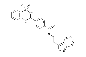 Image of 4-(1,1-diketo-3,4-dihydro-2H-benzo[e][1,2,4]thiadiazin-3-yl)-N-[2-(2H-indol-3-yl)ethyl]benzamide
