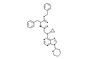 2-[[2-[cyclopropyl-(9-tetrahydropyran-2-ylpurin-6-yl)amino]acetyl]amino]-3-phenyl-propionic Acid Benzyl Ester