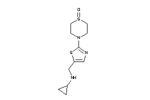 Image of Cyclopropyl-[[2-(1-keto-1,4-thiazinan-4-yl)thiazol-5-yl]methyl]amine