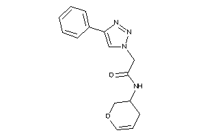 N-(3,4-dihydro-2H-pyran-3-yl)-2-(4-phenyltriazol-1-yl)acetamide