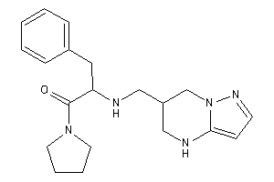 3-phenyl-1-pyrrolidino-2-(4,5,6,7-tetrahydropyrazolo[1,5-a]pyrimidin-6-ylmethylamino)propan-1-one