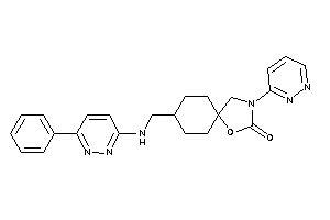 8-[[(6-phenylpyridazin-3-yl)amino]methyl]-3-pyridazin-3-yl-1-oxa-3-azaspiro[4.5]decan-2-one