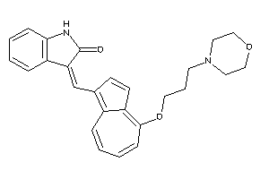 3-[[4-(3-morpholinopropoxy)azulen-1-yl]methylene]oxindole