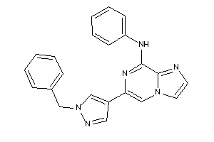 [6-(1-benzylpyrazol-4-yl)imidazo[1,2-a]pyrazin-8-yl]-phenyl-amine