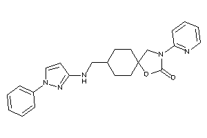 8-[[(1-phenylpyrazol-3-yl)amino]methyl]-3-(2-pyridyl)-1-oxa-3-azaspiro[4.5]decan-2-one