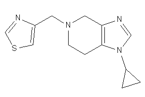 4-[(1-cyclopropyl-6,7-dihydro-4H-imidazo[4,5-c]pyridin-5-yl)methyl]thiazole