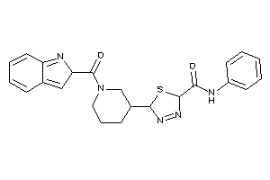 5-[1-(2H-indole-2-carbonyl)-3-piperidyl]-N-phenyl-2,5-dihydro-1,3,4-thiadiazole-2-carboxamide