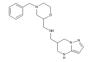 (4-benzylmorpholin-2-yl)methyl-(4,5,6,7-tetrahydropyrazolo[1,5-a]pyrimidin-6-ylmethyl)amine