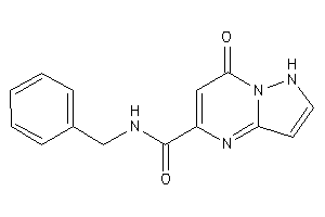 Image of N-benzyl-7-keto-1H-pyrazolo[1,5-a]pyrimidine-5-carboxamide