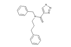 N-benzyl-N-(3-phenylpropyl)thiadiazole-4-carboxamide