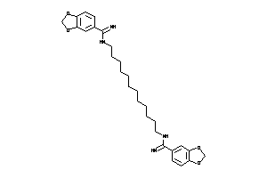 N-[12-(1,3-benzodioxole-5-carboximidoylamino)dodecyl]-1,3-benzodioxole-5-carboxamidine