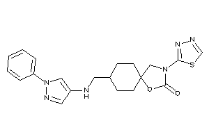 8-[[(1-phenylpyrazol-4-yl)amino]methyl]-3-(1,3,4-thiadiazol-2-yl)-1-oxa-3-azaspiro[4.5]decan-2-one