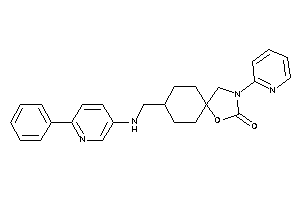 8-[[(6-phenyl-3-pyridyl)amino]methyl]-3-(2-pyridyl)-1-oxa-3-azaspiro[4.5]decan-2-one