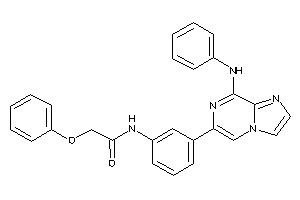 N-[3-(8-anilinoimidazo[1,2-a]pyrazin-6-yl)phenyl]-2-phenoxy-acetamide