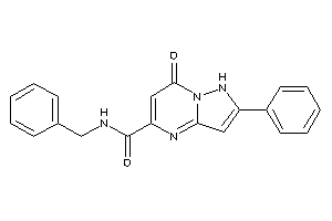 Image of N-benzyl-7-keto-2-phenyl-1H-pyrazolo[1,5-a]pyrimidine-5-carboxamide