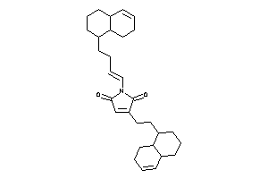 Image of 1-[4-(1,2,3,4,4a,7,8,8a-octahydronaphthalen-1-yl)but-1-enyl]-3-[2-(1,2,3,4,4a,7,8,8a-octahydronaphthalen-1-yl)ethyl]-3-pyrroline-2,5-quinone