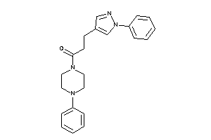 1-(4-phenylpiperazino)-3-(1-phenylpyrazol-4-yl)propan-1-one