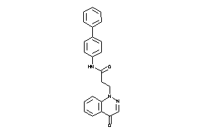 3-(4-ketocinnolin-1-yl)-N-(4-phenylphenyl)propionamide