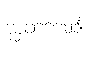 Image of 6-[4-(4-isochroman-5-ylpiperazino)butoxy]isoindolin-1-one