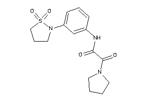 N-[3-(1,1-diketo-1,2-thiazolidin-2-yl)phenyl]-2-keto-2-pyrrolidino-acetamide