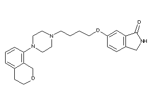 6-[4-(4-isochroman-8-ylpiperazino)butoxy]isoindolin-1-one