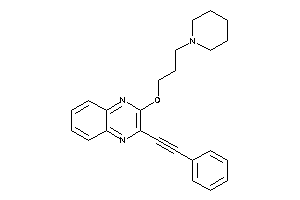 2-(2-phenylethynyl)-3-(3-piperidinopropoxy)quinoxaline