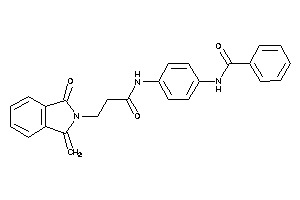 N-[4-[3-(1-keto-3-methylene-isoindolin-2-yl)propanoylamino]phenyl]benzamide