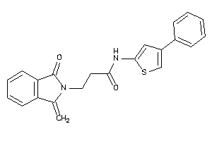 3-(1-keto-3-methylene-isoindolin-2-yl)-N-(4-phenyl-2-thienyl)propionamide