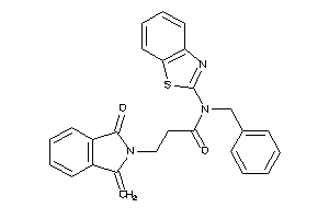 N-(1,3-benzothiazol-2-yl)-N-benzyl-3-(1-keto-3-methylene-isoindolin-2-yl)propionamide